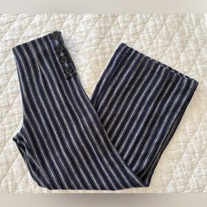 Gap High Waist Straight Leg Linen Trouser Pant